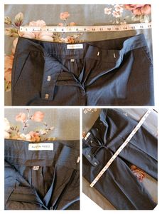Dark Gray Ankle Length Formal Pants