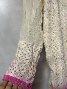 Embroidered Chikankari Kurta and salwar