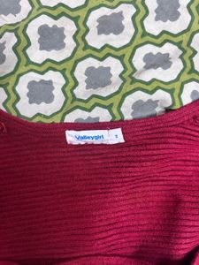 Burgundy Knit Sweater or shrug
