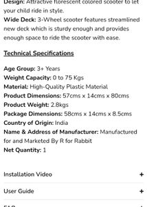 Kids Scooter - Foldable &amp; Stylish