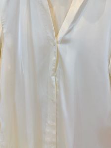 classic white Satin shirt