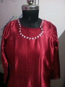 Maroon Salwar Kameez Duppata
