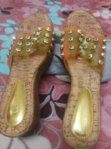 Studded Wedge Sandals
