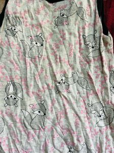 Cute Squirrel Print Tank Top