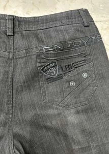 Grey Charcoal y2k denim Pants