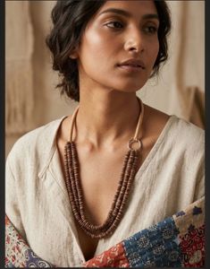 Wooden Beaded Necklace