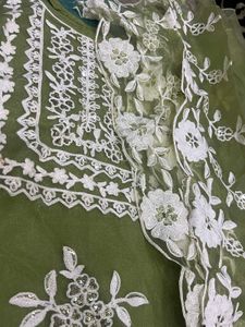 pakistani umbrella sleeves suit embroidered