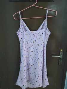 Lavender Floral Slip Dress