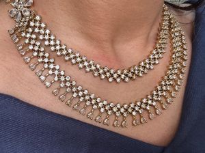 Antique Finish Two-Layer Necklace Set ❤️