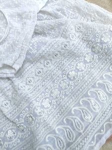 White Embroidered Boho Peplum Top