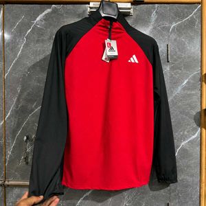 Adidas Men's Red & Black Pullover
