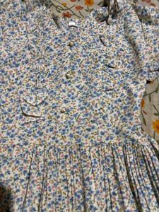 Cute Floral Print Midi Dress