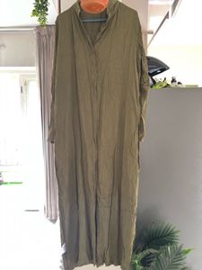 Chemistry Olive Green Shirt Maxi Dress