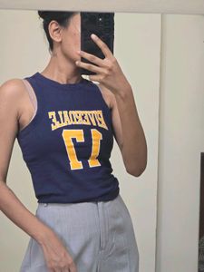 Navy Riverdale Graphic Tank Top