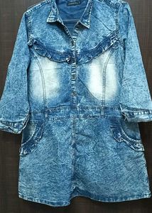 Denim Mini Dress - Stylish & Unique