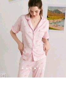 Cute Bow Pajama Set