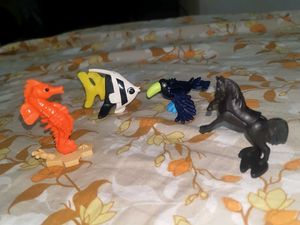 Toy Animal Figurines - Set of 4 Kinderjoy