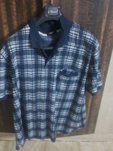 Men's Plaid Polo T-Shirt