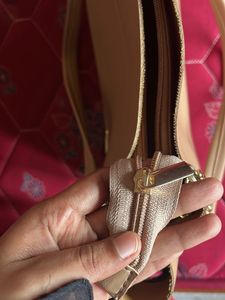 Stylish Beige Tote Handbag