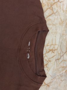 Brown Graphic Print T-Shirt
