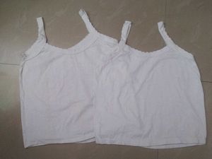 White Cotton Tank Top (Set of 2)