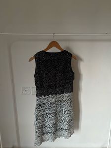 Vintage Metallic Tiered Mini DRESS