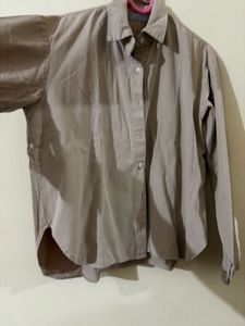 Beige Long Sleeve Shirt