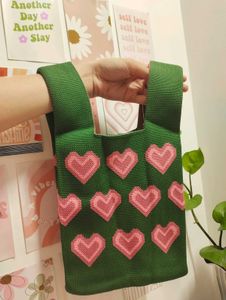 Green Heart Tote Bag 💗
