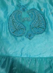 Stunning Teal Embellished Gown