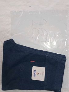 Stylish Blue Denim Straight Leg Pants