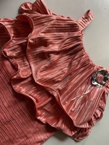 Chic Ruffled Shiny Dress