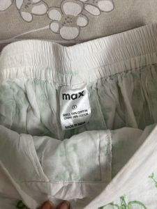 Embroidered White Shorts