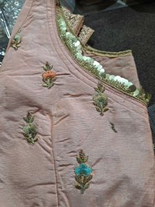 Beautiful Peach Lehenga Choli Set