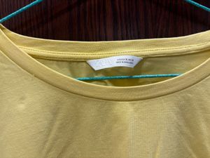 Bright Yellow Casual T-Shirt