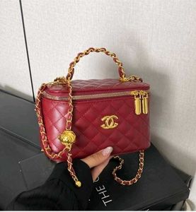 Chic Red Quilted sling Bag