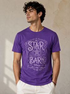 Imported Unisex Purple Graphic Tee