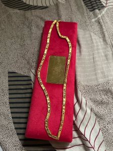 Gold Plated Chain 22 carat for men no colour fade