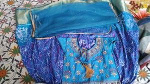 Beautiful Blue Long frock with dupatta 😍  for gir