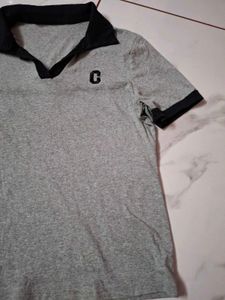 Grey Collared T-Shirt