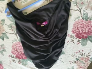 Stylish Brown Drape Top
