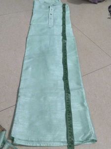 Men's Mint Green Kurta Set with Jacket