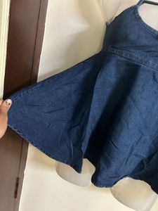 Denim Halter Neck Top