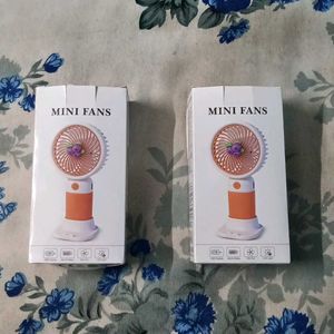 Cute Mini Portable Handheld Fan 2pc