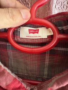 Classic Red and Grey Plaid Shirt