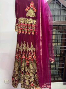 Embroidered Long gown