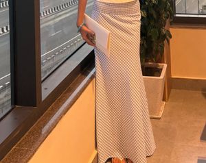 Chic Gingham Mermaid Skirt