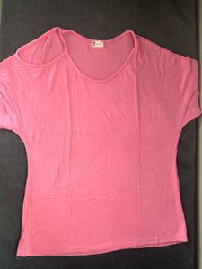 Pink Dolman Sleeve Top