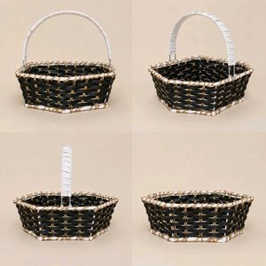 HEXAGONAL Stylish Woven Basket with Handle