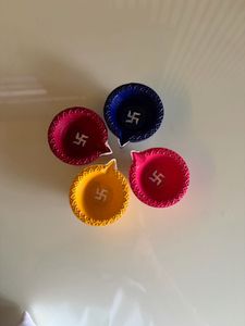 Set of 4 Decorative Diyas