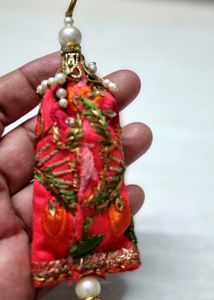 Pair Fancy Latkan Tassel For Blouse Lehenga